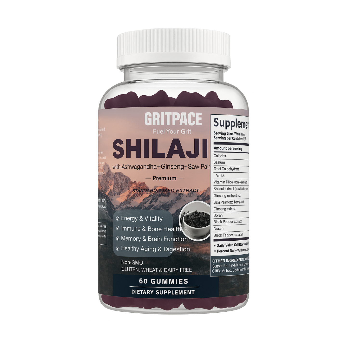 GritPace Shilajit Gummies – Natural Power. Endurance Reinvented