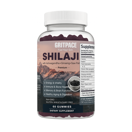 GritPace Shilajit Gummies – Natural Power. Endurance Reinvented