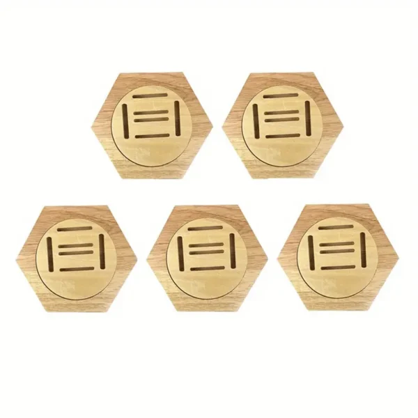 Hexagonal Wooden Medal Display Rack - Image 3